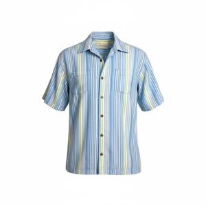 Tommy Bahama 100% silk, short sleeved button up shirt